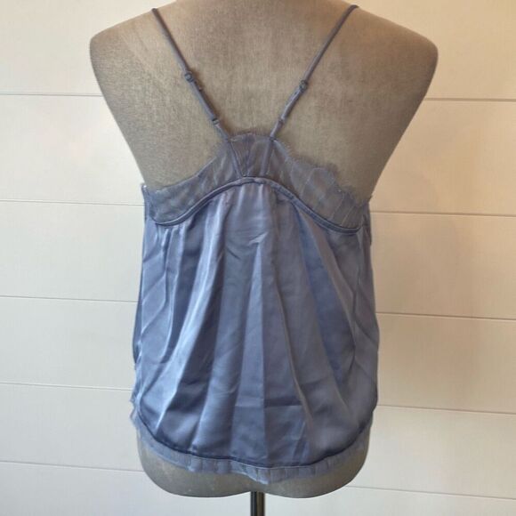 Christian Lacroix Elegant Blue Camisole with Lace Trim - Picture 5 of 10